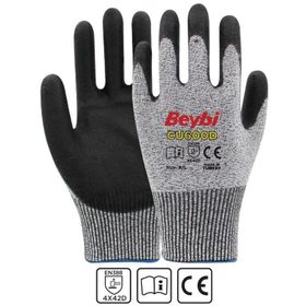 Beybi CU600 D PU Kaplı Polietilen Kesilmeye Dirençli Örme Eldiven