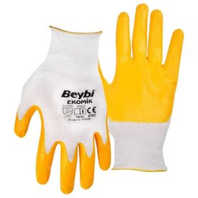 Beybi Ekonomik Sarı Nitril İş Eldiveni