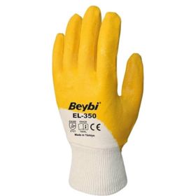 Beybi El-350 10 Numara Çift Nitril Kaplamalı Eldiven