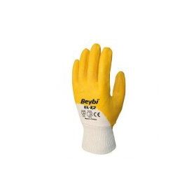 Beybi EL-K2 No:10 Sarı Nitril Pamuk Eldiven