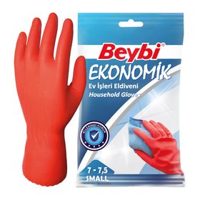Beybi Eldiven Ekonomik Kırmızı Temizlik Eldiveni