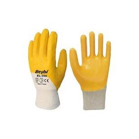 Beybi EN388 2111X 12'li Paket Pamuk Nitril Pmk KN350 10 Beden Eldiven