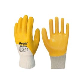 Beybi EN388 2111X 12'li Paket Pamuk Nitril Pmk KN350 10 Beden Eldiven
