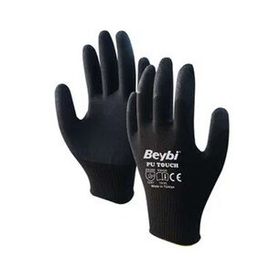 Beybi EN388 3121X 10 Beden 12'li Paket Poliüretan Kaplı Pu Touch Siyah Montaj Eldiven