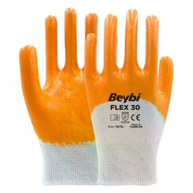Beybi FLEX30 No 10 288 Çift Nitril Kaplı İş Eldiveni