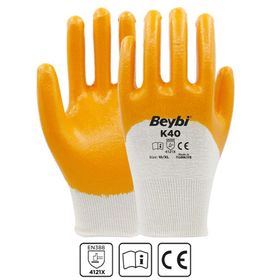 Beybi K40 Polyester Nitril Eldiven