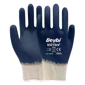 Beybi KN2 Flex No: 10 12 Çift Lacivert Pamuk Likralı Örme Eldiven