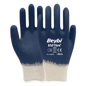 Beybi KN2 Flex+ Pamuk Likralı Lacivert Örme Eldiven