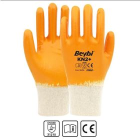 Beybi KN2 No:10 Koli 288 Adet Pamuk Nitril İş Eldiveni