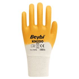 Beybi KN250 No:10 Bir Çift Pamuk Nitril İş Eldiveni