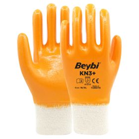 Beybi KN3 10 Beden 288 Çift Sarı Pamuk Nitril İş Eldiveni