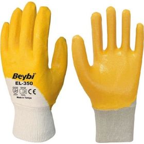 Beybi KN350 No:9 Sarı Nitril Eldiven