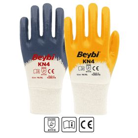 Beybi KN4+ Pamuk NO:10 Koli Lacivert Nitril Eldiven