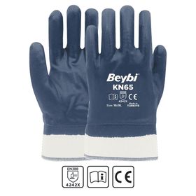 Beybi KN65 No 10 144 Çift Pamuk Nitril Petrolcü Eldiveni