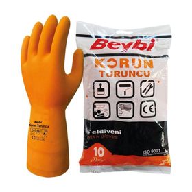 Beybi Korun Çift NO:9 Turuncu İş Eldiveni