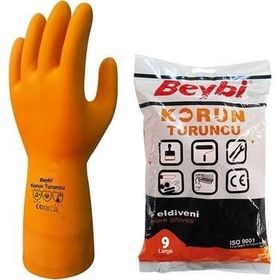 Beybi Korun Turuncu 10 Beden 10 Paket İş Eldiveni