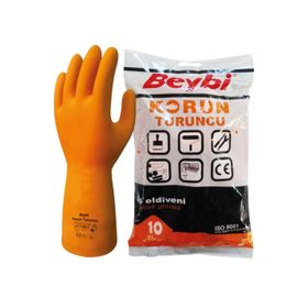 Beybi Korun Turuncu 10 Beden 10 Paket İş Eldiveni