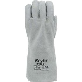 Beybi KYN-01 10 Beden 10 Çift Gri Eko Kaynakçı İş Eldiveni