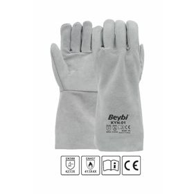 Beybi KYN-01 10 Beden 10 Çift Gri Eko Kaynakçı İş Eldiveni