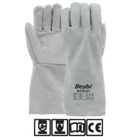 Beybi KYN-01 Deri Kaynakçı Eldiveni