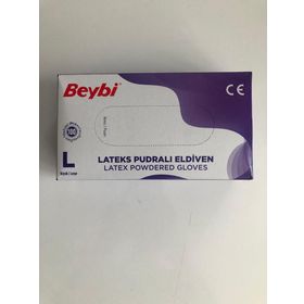 Beybi Large 100'lü Lateks Pudralı Eldiven