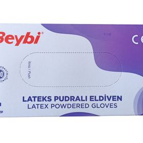 Beybi Large 100'lü Lateks Pudralı Eldiven