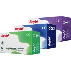Beybi Lateks 100'lük Kutu Pudrasız Eldiven