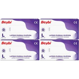 Beybi Lateks Pudralı Large 400'lü Muayene Eldiveni