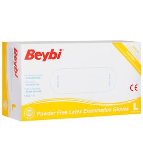 Beybi Lateks Pudrasız L Large Beden 100'lü Paket Muayene Eldiven