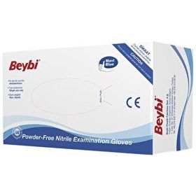 Beybi Latex Muayene eldiveni - Pudrasız - M-100