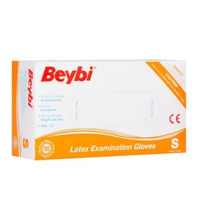 Beybi Latex Small 100 Adet Pudralı Muayene Eldiveni