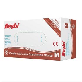 Beybi M 20 Kutu Pudrasız Lateks Muayene Eldiveni