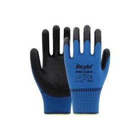 Beybi Nitril Pmk Pn5 Zebra 10 Beden 12'li Paket Mavi Siyah Eldiven