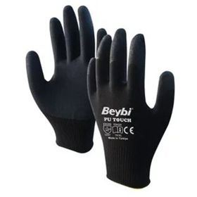 Beybi Nitril Poly PL9 12’li Paket 10 Kırmızı Siyah İş Eldiveni