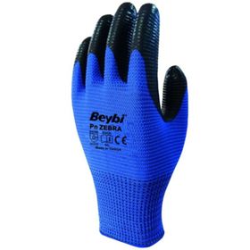 Beybi Nitril Poly Pnzebra 10/XL Beden Mavi Siyah