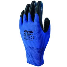 Beybi Nitril Poly Pnzebra 10/XL Beden Mavi Siyah