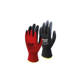 Beybi Nitril Poly Pnzebra 9 Beden 12'li Paket Kırmızı Siyah Eldiven