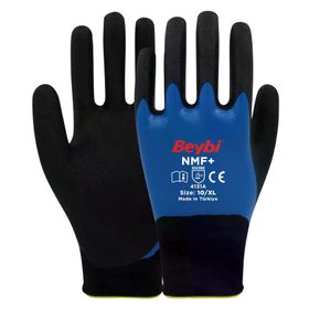 Beybi NMF+ No 10 288 Çift Mikro Köpük Nitril Kaplı Polyester Örgü Eldiven
