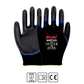 Beybi NMF120 Mikro Köpük Nitril Kaplı Polyester Örgü Eldiven