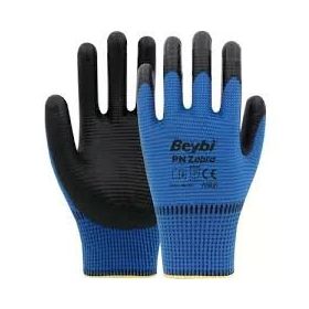 Beybi No 10 12 Adet Zebra Mavi Siyah Eldiven