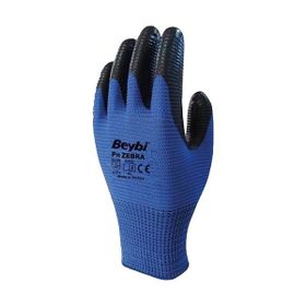 Beybi No 10 12 Adet Zebra Mavi Siyah Eldiven