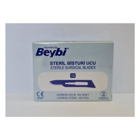 Beybi No:15 100 Adet Steril Bistüri Ucu