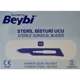 Beybi No:15 100 Adet Steril Bistüri Ucu