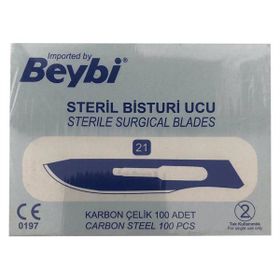 Beybi No:21 100 Adet Steril Bistüri Ucu