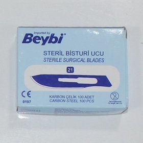 Beybi No:21 100 Adet Steril Bistüri Ucu