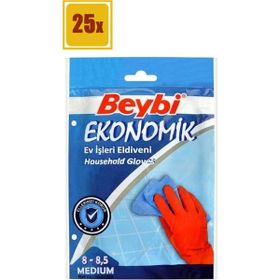 Beybi No:8.5 25'li Ekonomik Bulaşık Eldiveni