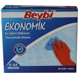 Beybi No:8.5 25'li Ekonomik Bulaşık Eldiveni