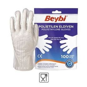 Beybi PET 100'lük Poşet Polietilen Eldiven