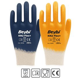 Beybi PFN110 Polyester Örgü Üzeri ½ Köpük Nitril Kaplı Eldiven
