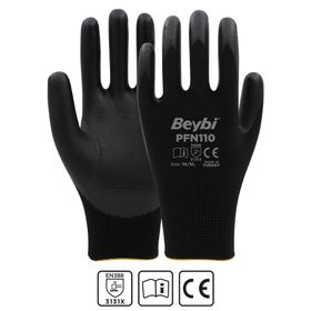 Beybi PFN110 Polyester Örgü Üzeri ½ Köpük Nitril Kaplı Eldiven
